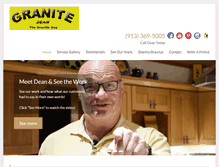 Tablet Screenshot of deanthegraniteguy.com